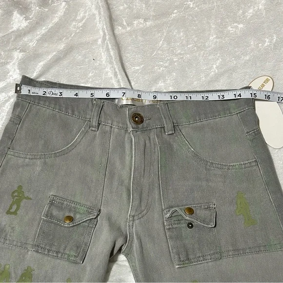 NWT DasYori Toy Soldier Men’s Flare Streetwear Jeans - Picture 8 of 11